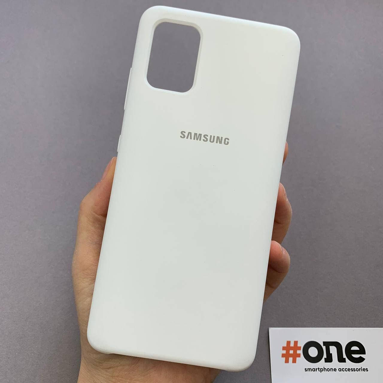 

Чехол для Samsung Galaxy A51 с микрофиброй с высокими бортиками чехол на телефон самсунг а51 белый SSD