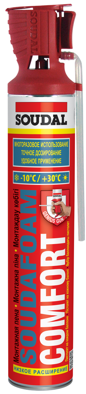 

Пена монтажная SOUDAL Soudafoam Comfort 750 мл