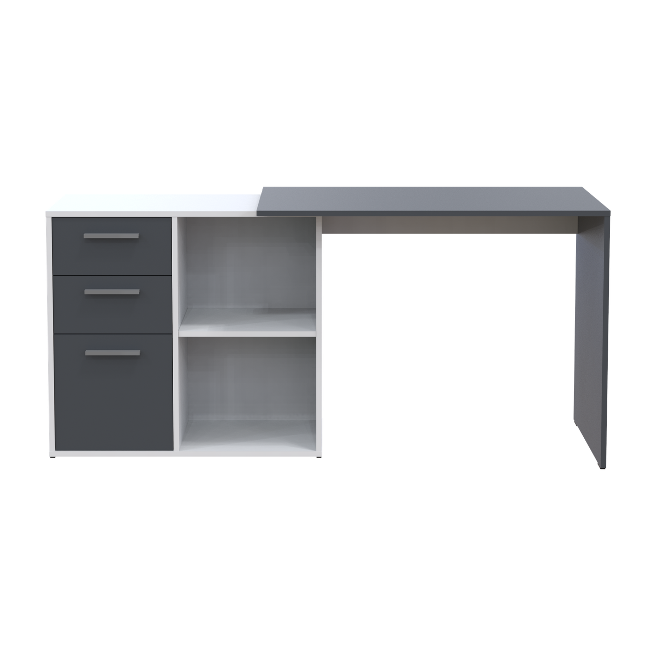 Офісний стіл Doros T8 Білий/Графіт 100х83х75 (41516125) 4