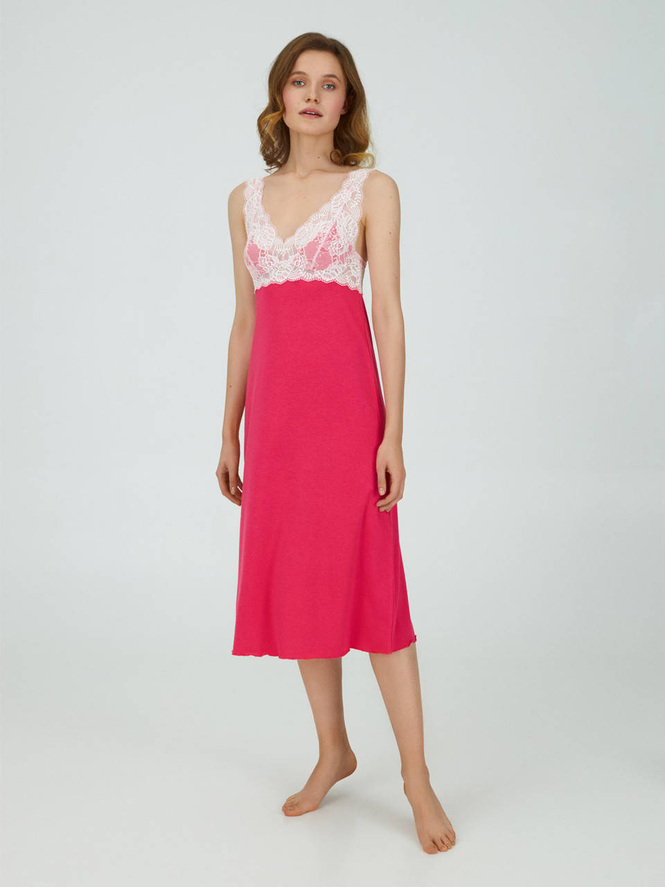 

Сорочка ночная ELLEN модал PETUNIA, Пудровый