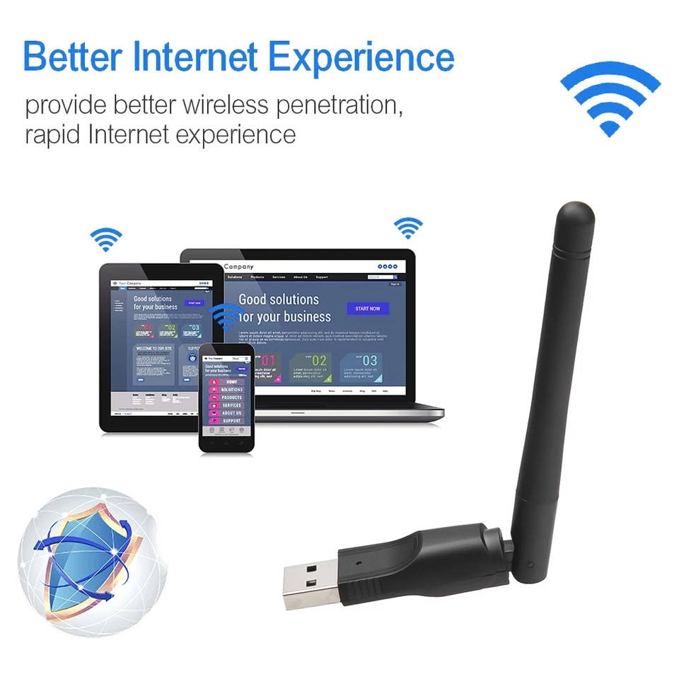 

USB wifi адаптер с антенной