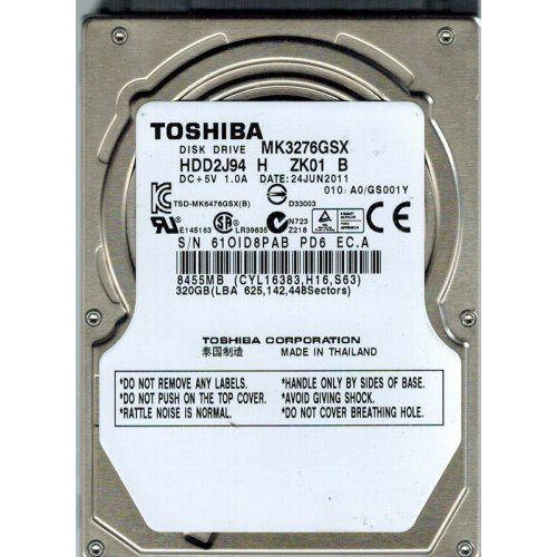 

Винчестер для ноутбука 320GB Toshiba MK3276GSX 2.5"