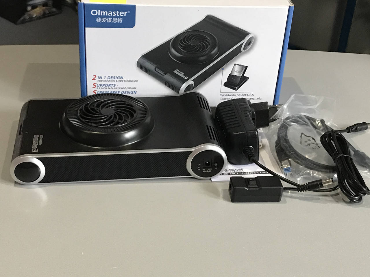 

Корпус для жесткого диска с вентилятором Olmaster HE-3003U3