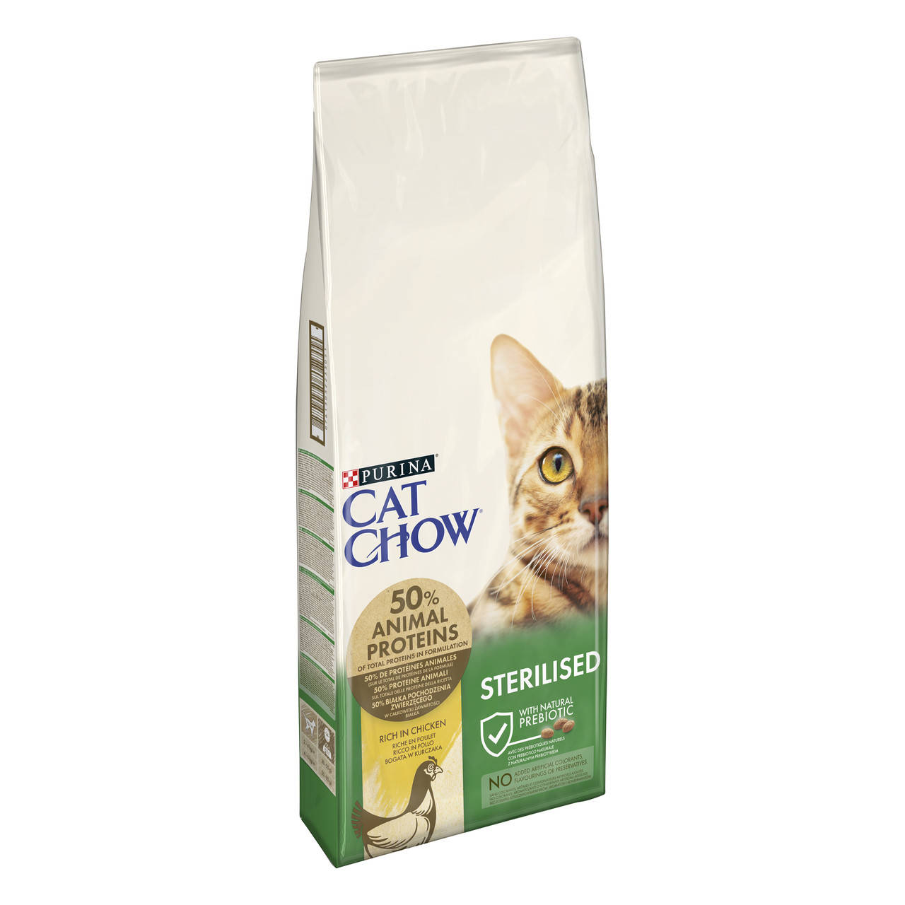 

Cat Chow Sterilized 15кг- корм для стерилизованных котов с курицей
