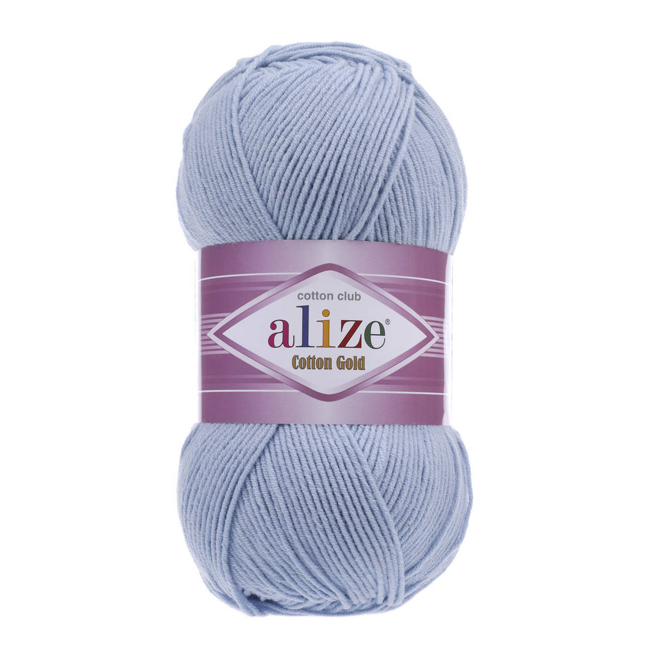 

Пряжа Alize Cotton Gold 40 голубой