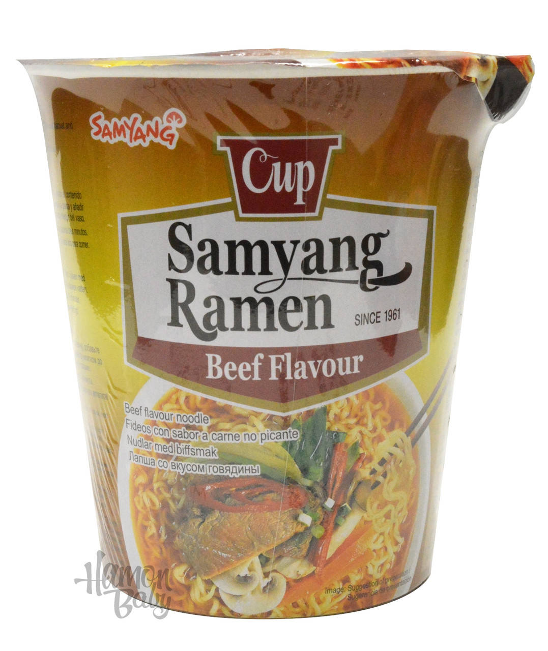 

Лапша Рамен со вкусом говядины, 65 г, ТМ Samyang, Южная Корея