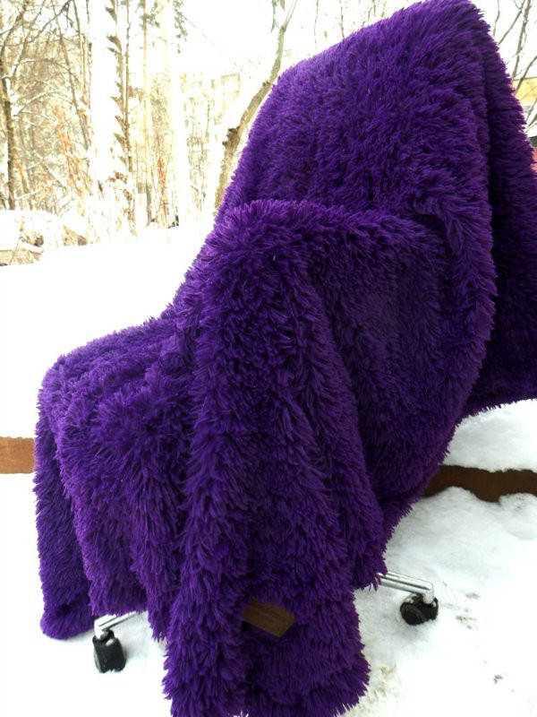 

Меховое покрывало Евро размера East Comfort, Разные цвета