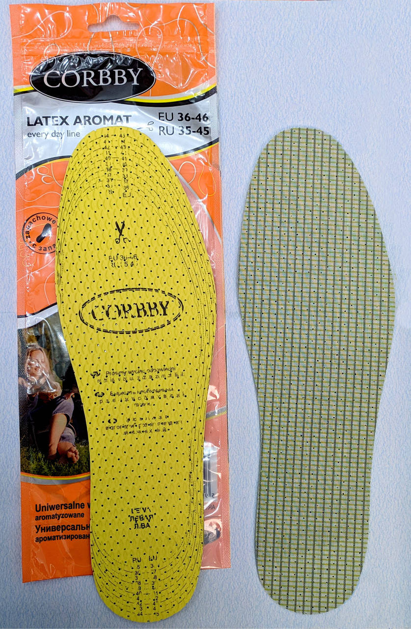 

Стелька ароматизированные из латексной пены Latex Aromat Corbby