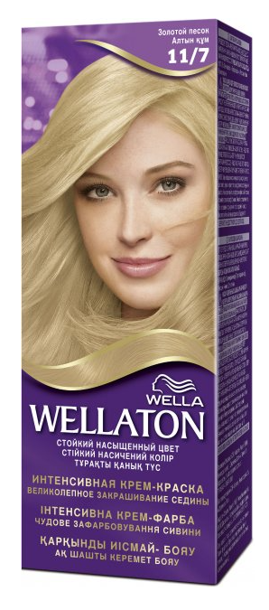 

Стойкая крем-краска для волос Wella Professionals Wellaton 11/7 Золотой песок