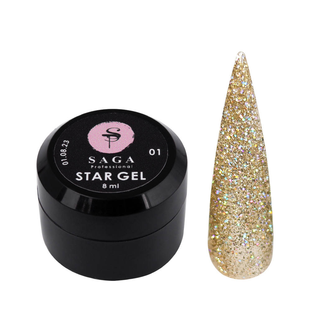 

Saga Professional Star Gel № 01 - гель для дизайна ногтей, 8 мл