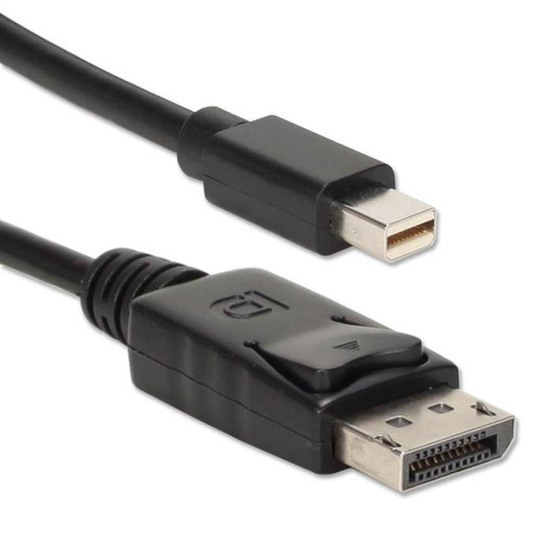 

Кабель mini Display Port (папа) на Display Port (папа) 1m, Черный