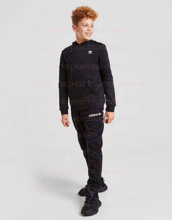 

Детский спортивный костюм Adidas (толстовка и штаны) Черный ИНДОНЕЗИЯ "В стиле"
