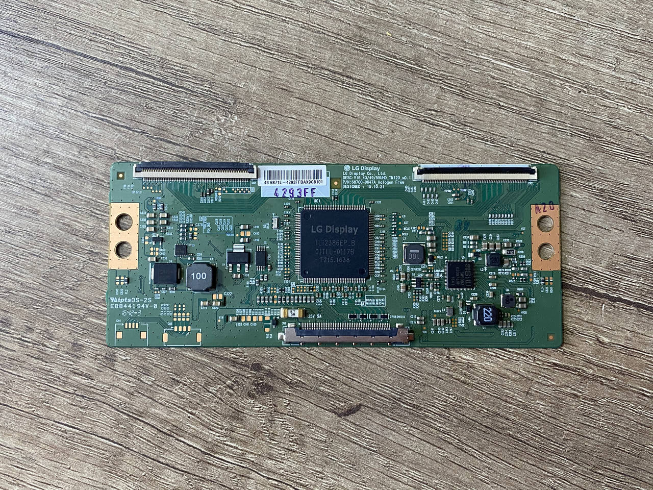 

Плата T-con 6870C-0647A для телевизора LG 43UH610V