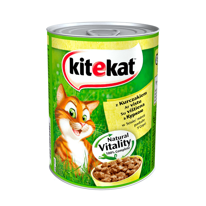 

Китикет Корм для котов курица в соусе,400 г конверва