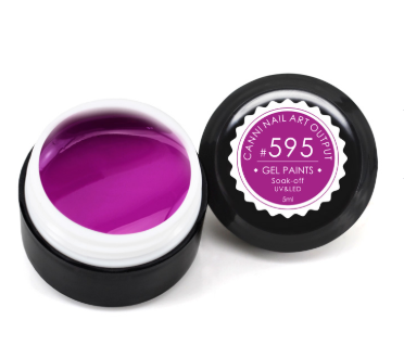 

Гель-краска CANNI 5мл №595 яркая розово-баклажанная