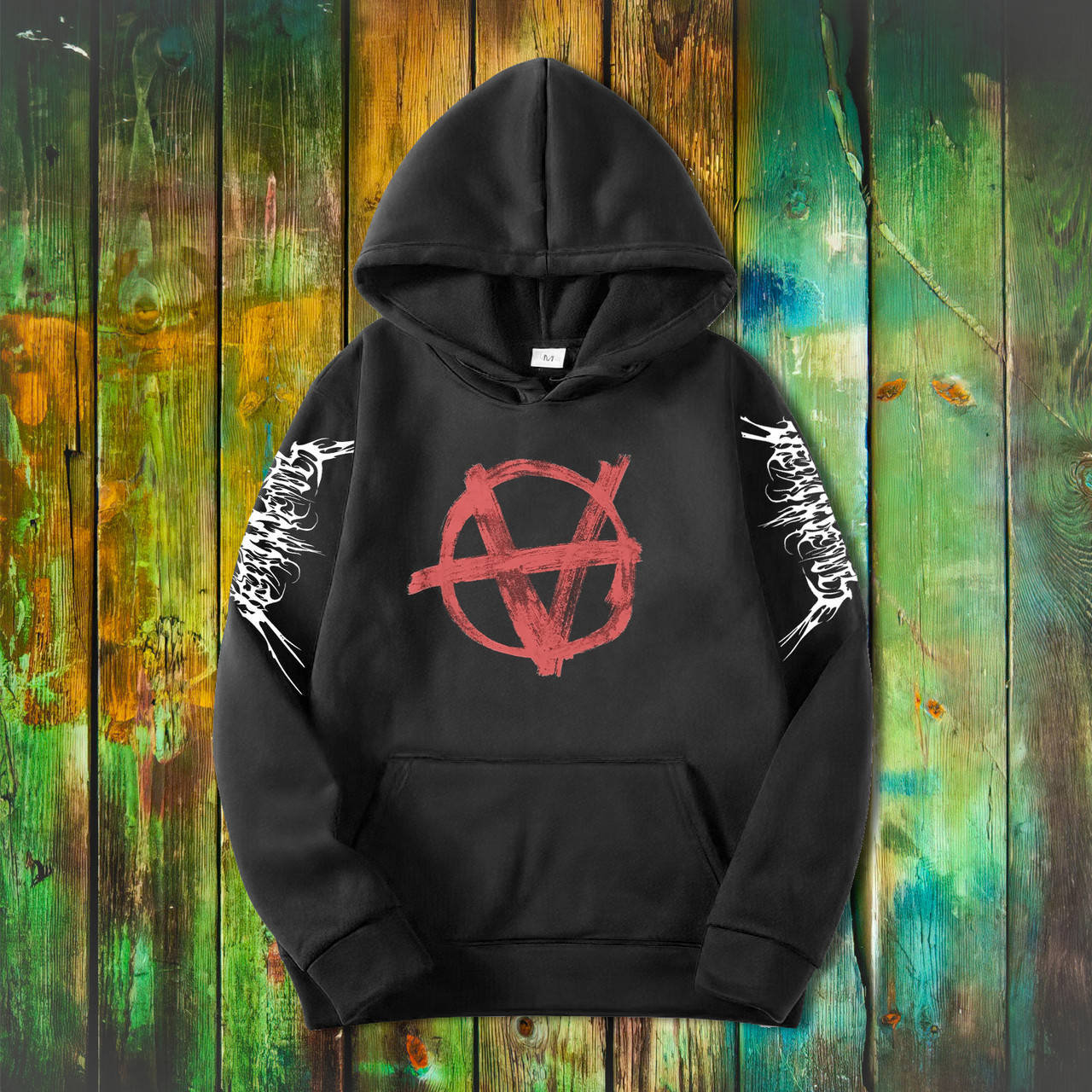 

Худи Vetements черная толстовка XL, Черный