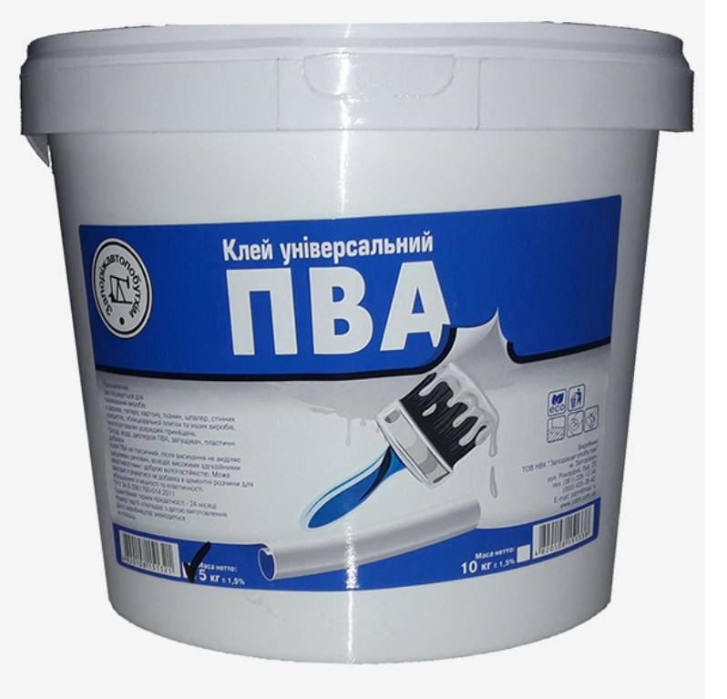 

Клей ПВА универсальный Запорожавтобытхим (10 кг)