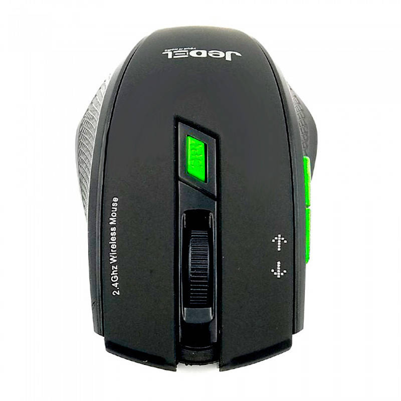 

Беспроводная игровая компьютерная мышь Jedel W400 черная геймерская для компьютера ігрова мишка, Черный