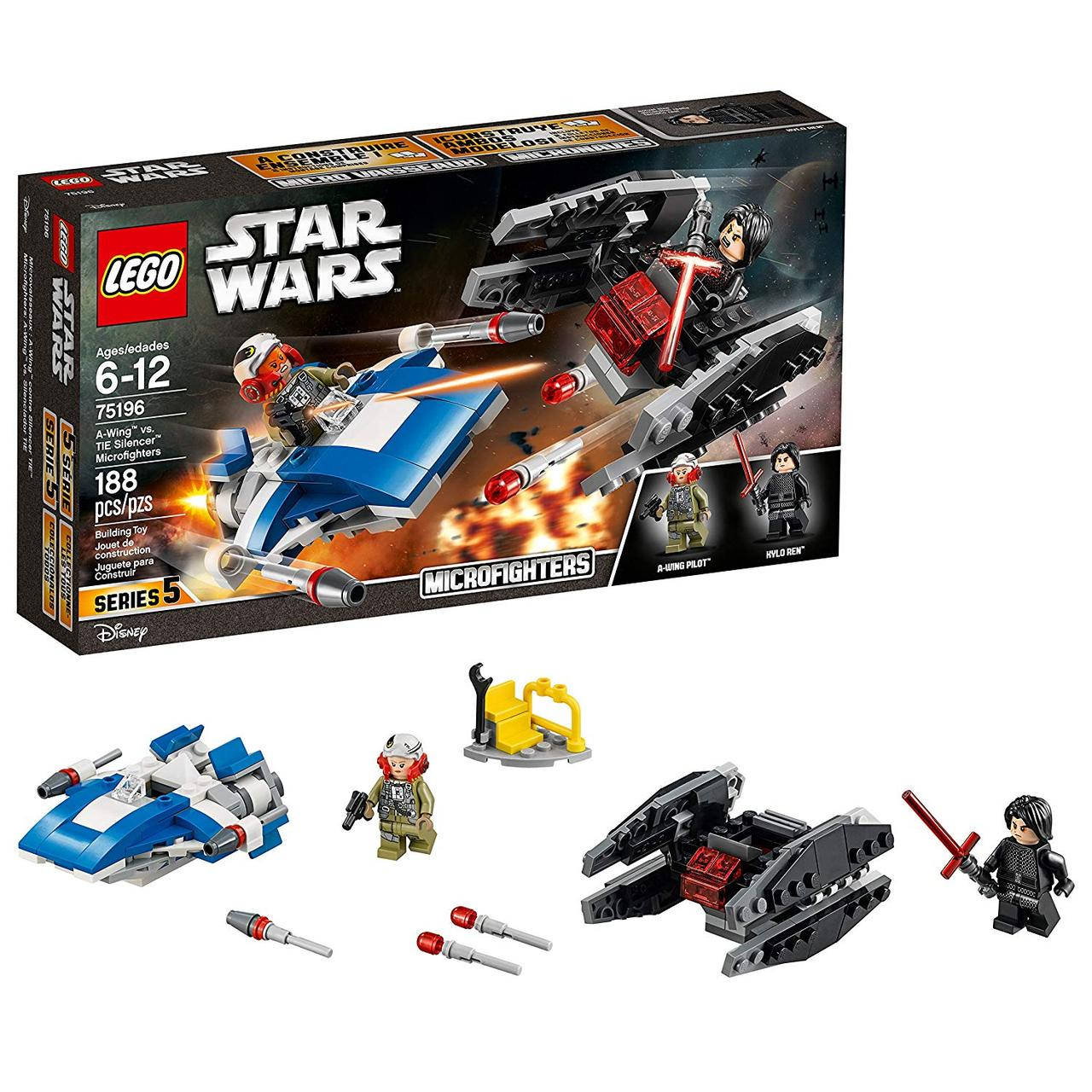 

Lego Star wars 75196 Винищувач типу A проти винищувача СІД (Конструктор Лего Старварс Истребитель типа A)