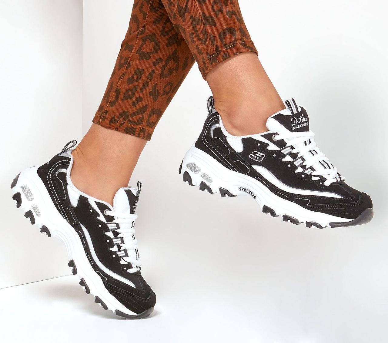 

Женские кроссовки Skechers D'Lites Biggest Fan (11930 BKW) 37, Черный