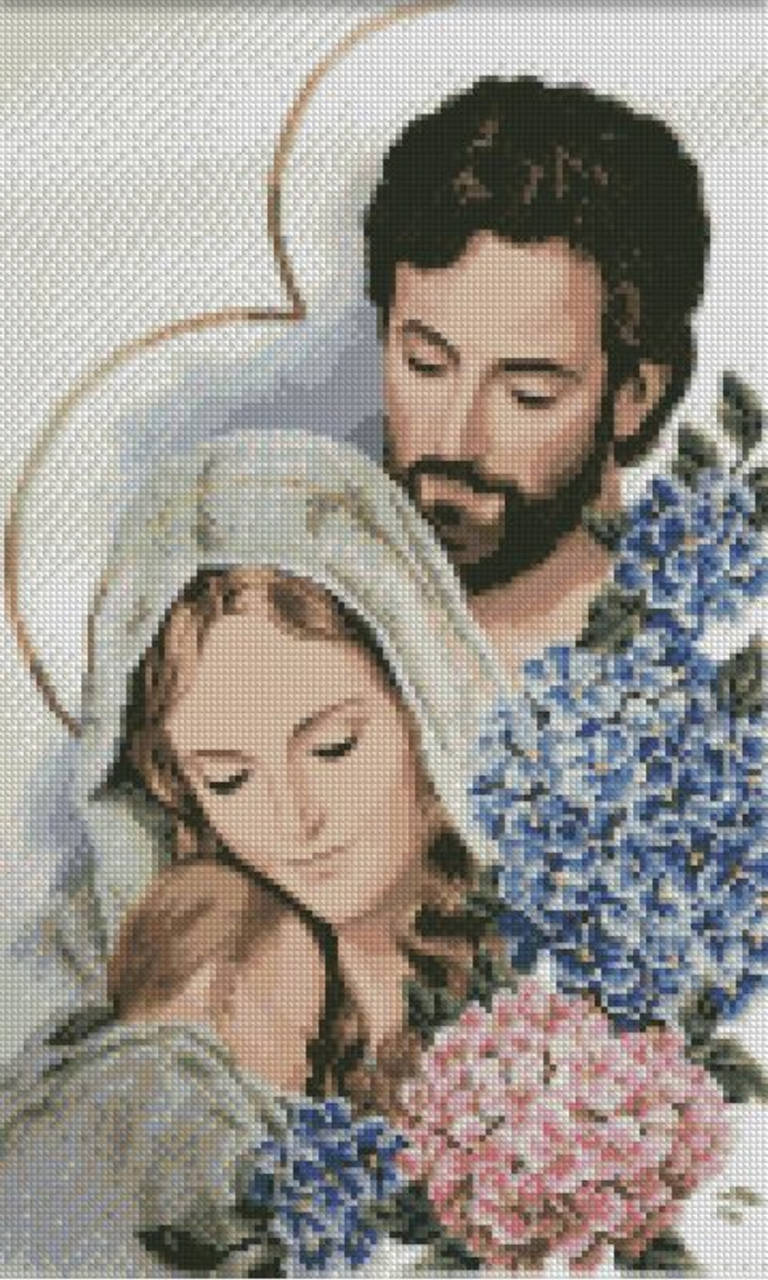 

Святое семейство 30/50 Алмазная вышивка квадратные алмазы