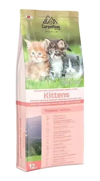 

Carpathian Pet Food – Kittens Для котят всех пород в возрасте от 1 месяца до 1 года