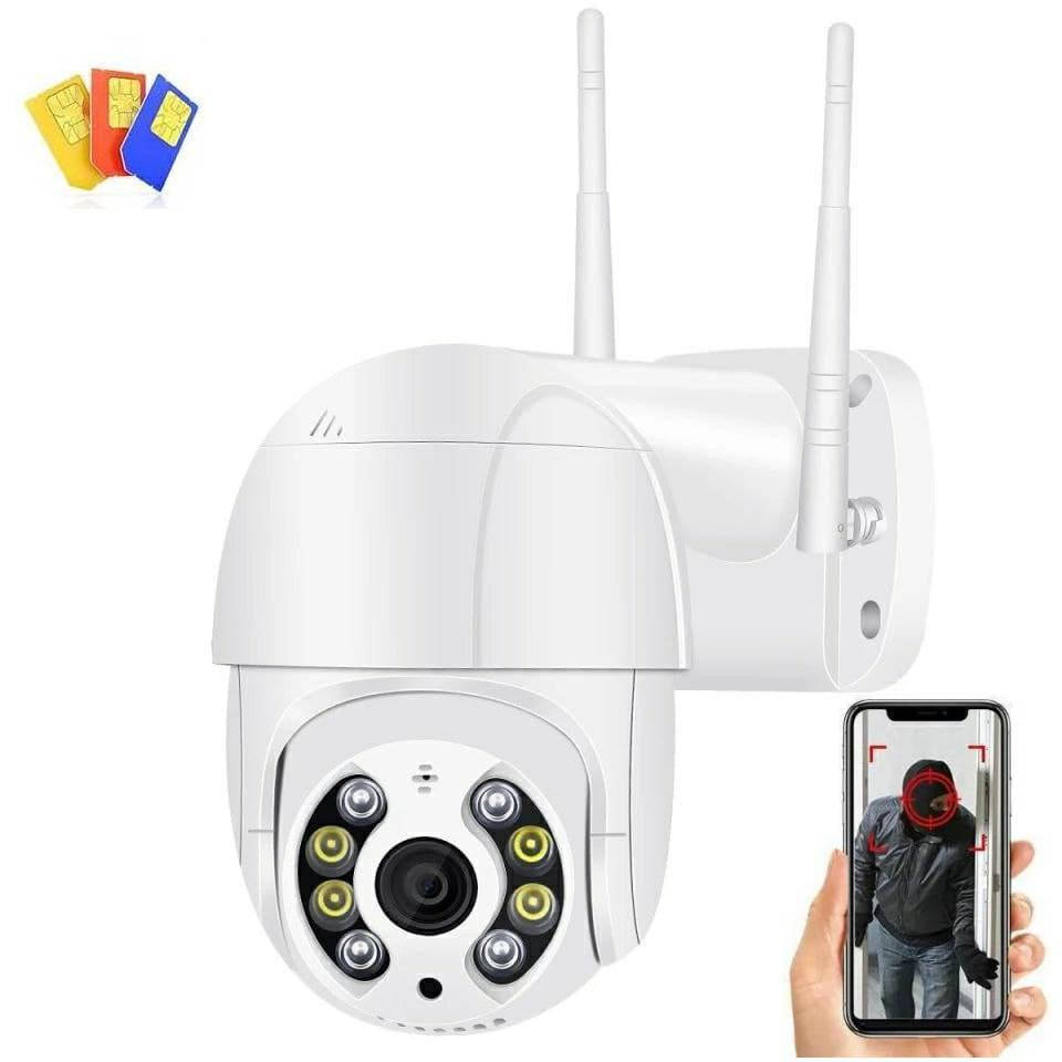 

GSM уличная поворотная IP камера USAFEQLO USA-4G-A8 1080P. iCSee