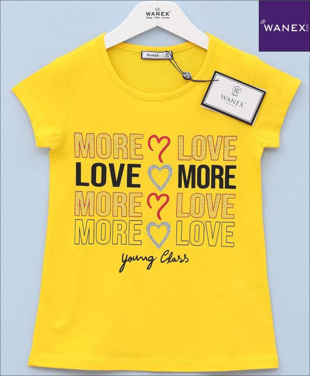 

Подростковая футболка для девочки WANEX 31449 Жёлтая, Желтый