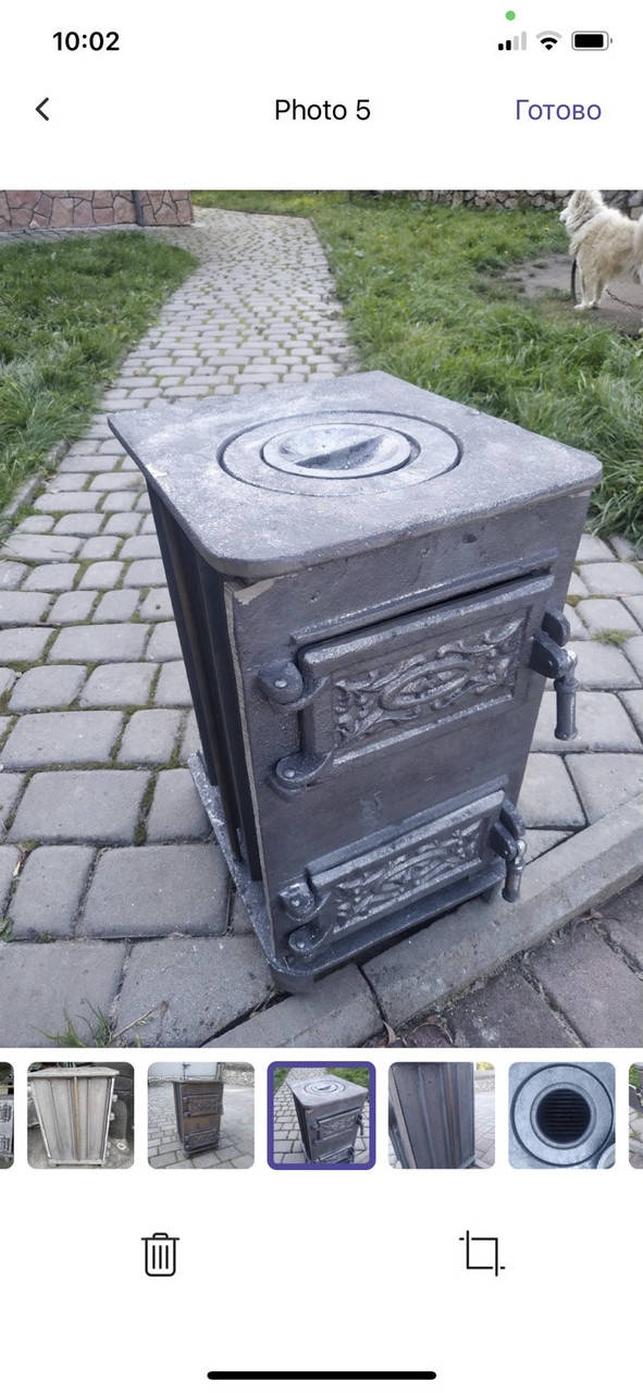 

Буржуйка (печь ) чугунная отопительно -варочная большая