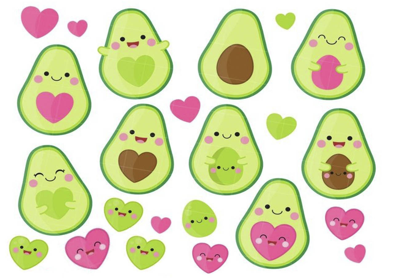 

Вафельная картинка Авокадо