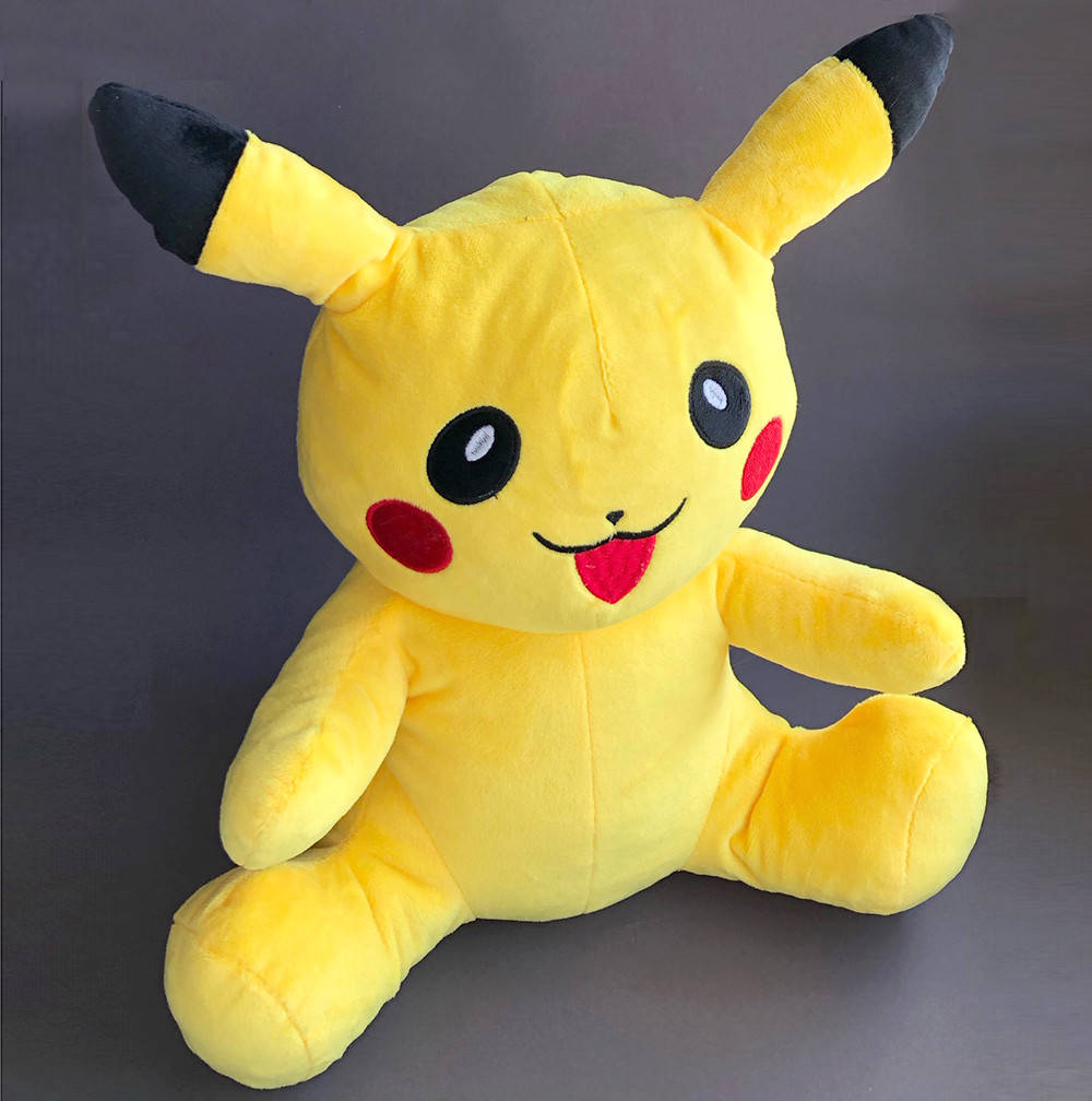 

Пикачу Покемон мягкая игрушка большая, 40 см, Желтый