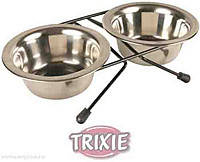 

Миски металлические на подставке Trixie «Eat on Feet» 2 x 200 мл / 10 см, Черный