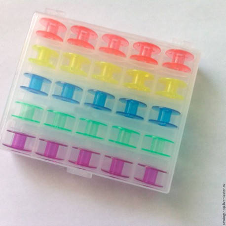 

Набор шпулек в органайзере