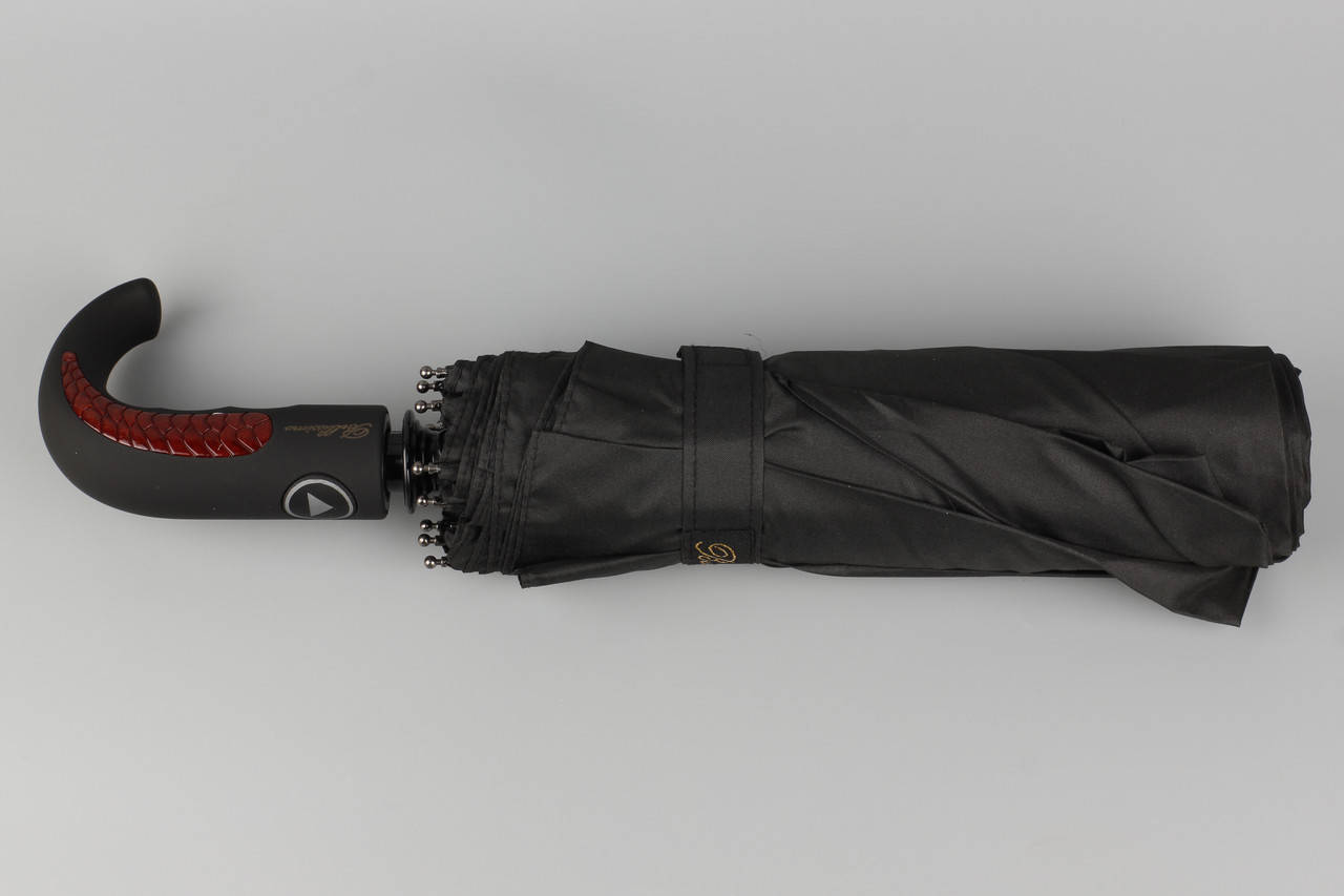 

Зонт мужской полуавтомат с крючком Bellissimo, Черный