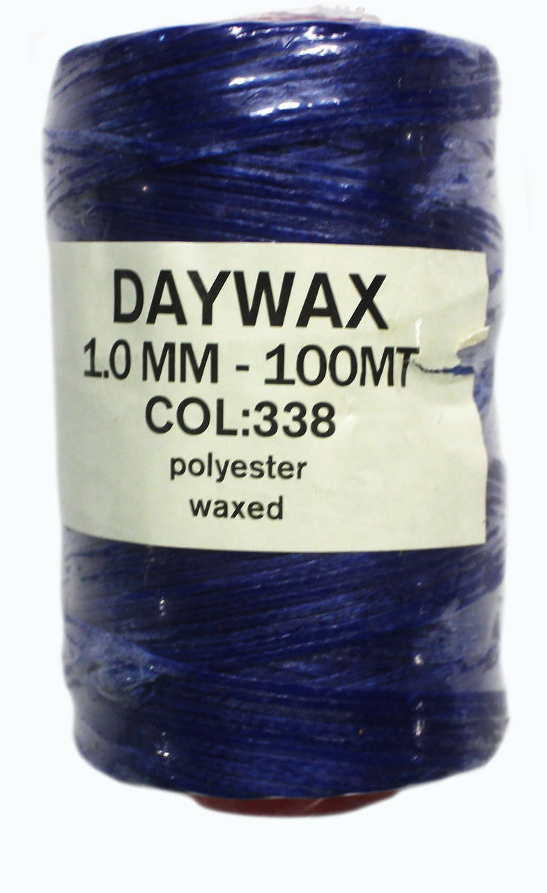 

Нитка вощеная Daywax 1,0мм 100м. Синий 338
