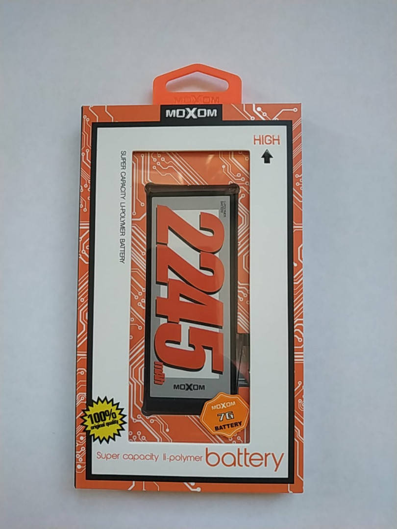 

АКБ iPhone 7 Moxom 2245mah(усиленной ёмкости)