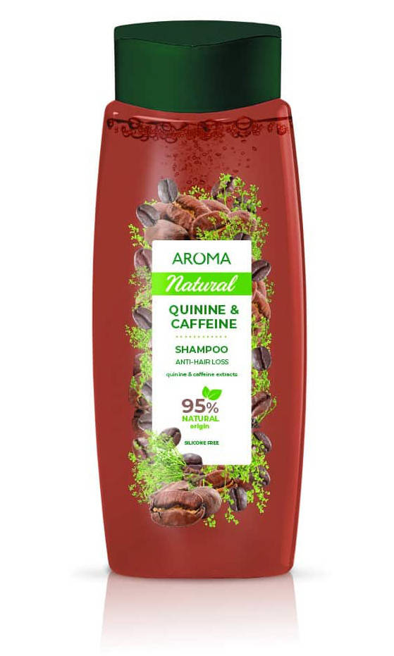 

Шампунь от выпадения волос Aroma Natural с экстрактами хинина и кофеина 400 мл