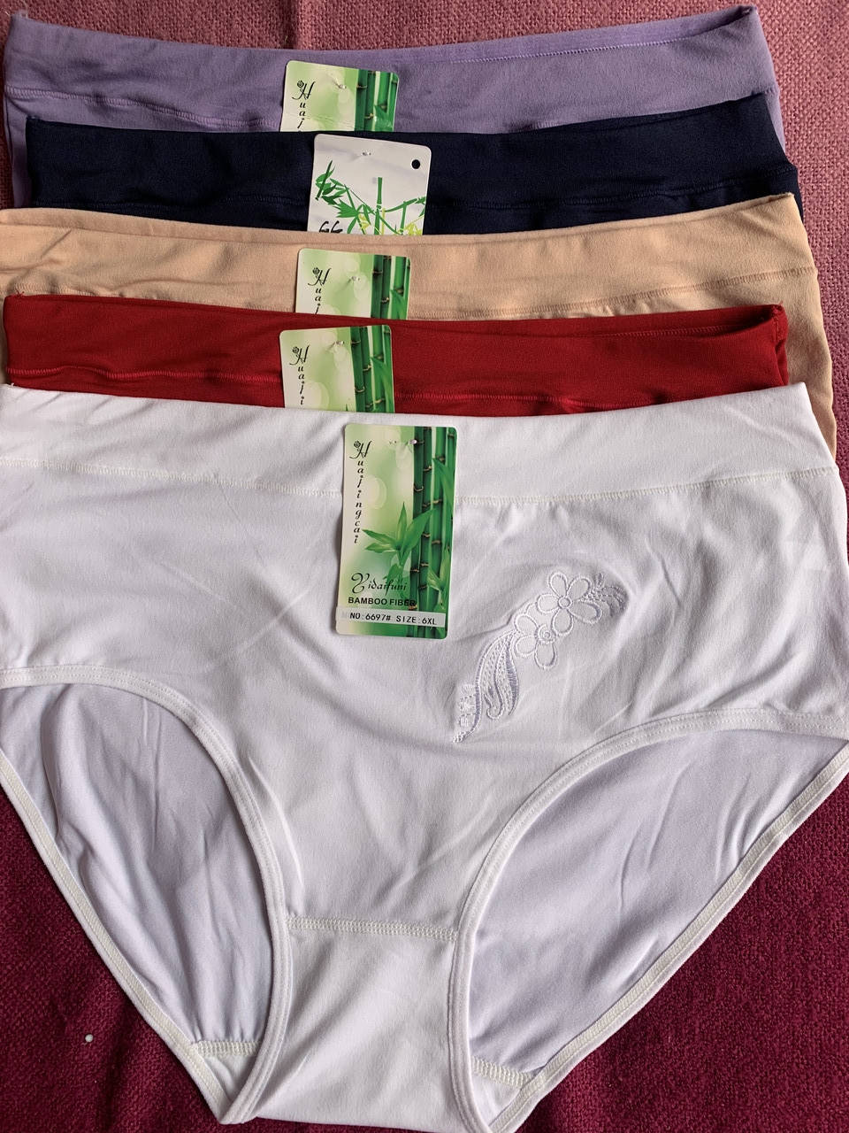 

Трусы женские бамбук, 4-6XL, Разные цвета