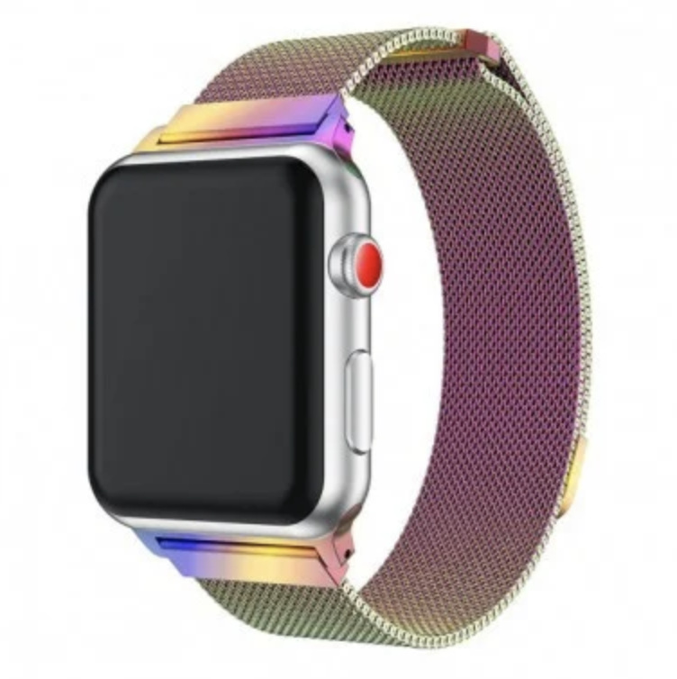 

Ремешок металл Milanese Loop для Apple Watch 42 / 44 / 45 mm (chameleon)