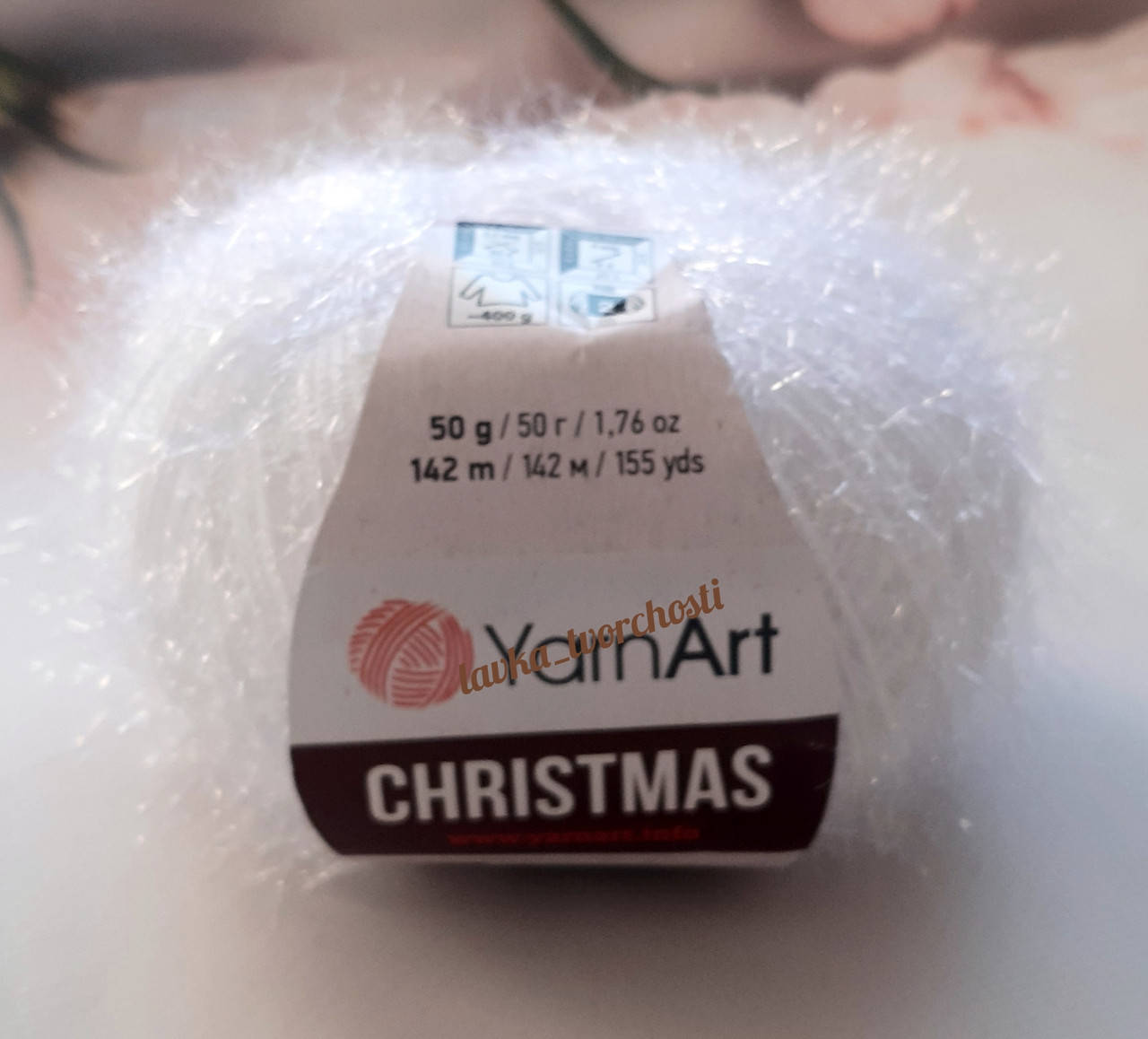 

YarnArt Christmas №02 білий, Белый