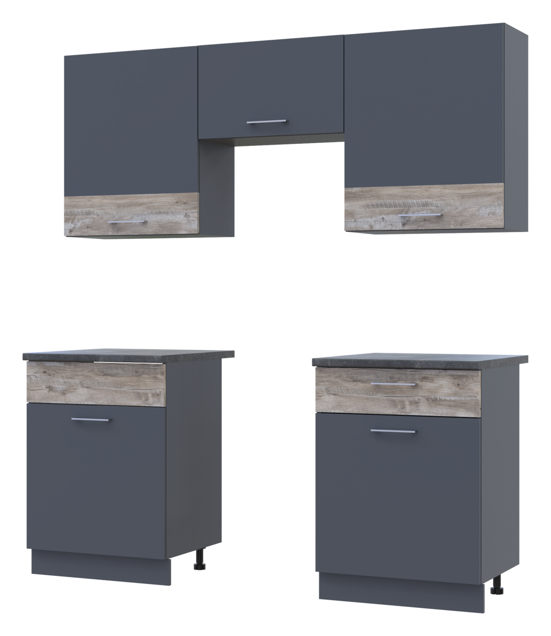 Кухня Лея Doros 1.8 м Графіт/Клондайк ДСП 180х60х250 (81000014) 6