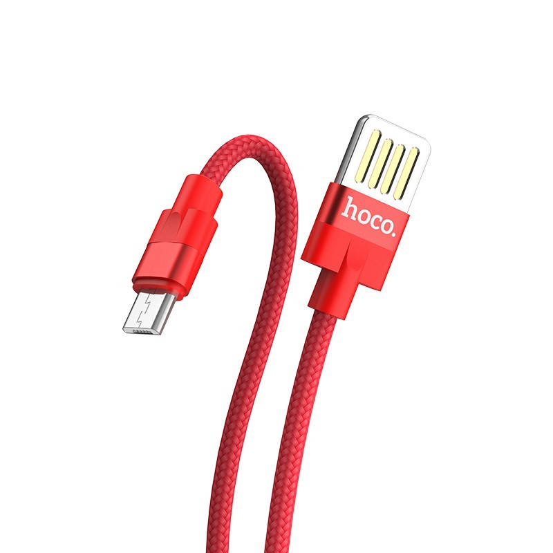 

Кабель для зарядки Android Micro USB HOCO Outstanding U55 120см |2.4A| Красный