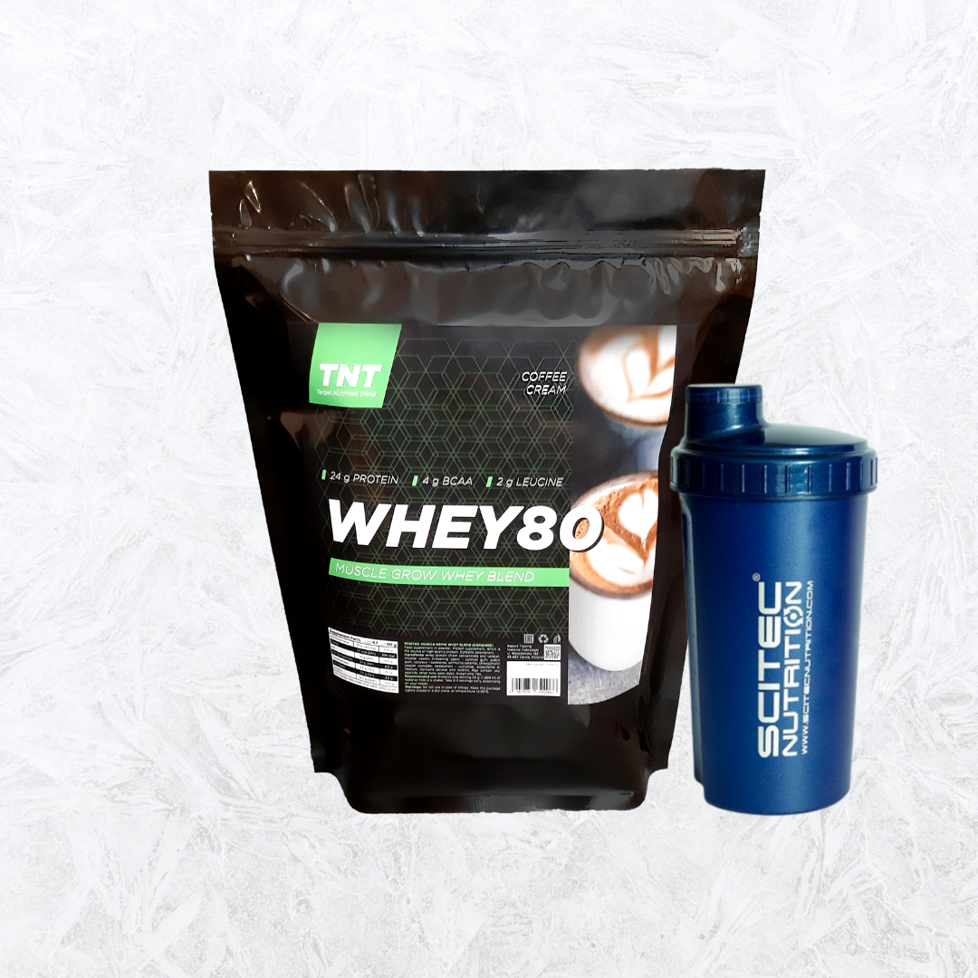 

Старт комплект для набора мышечной массы Протеин Whey 80% Poland 2 кг Coffe + Шейкер