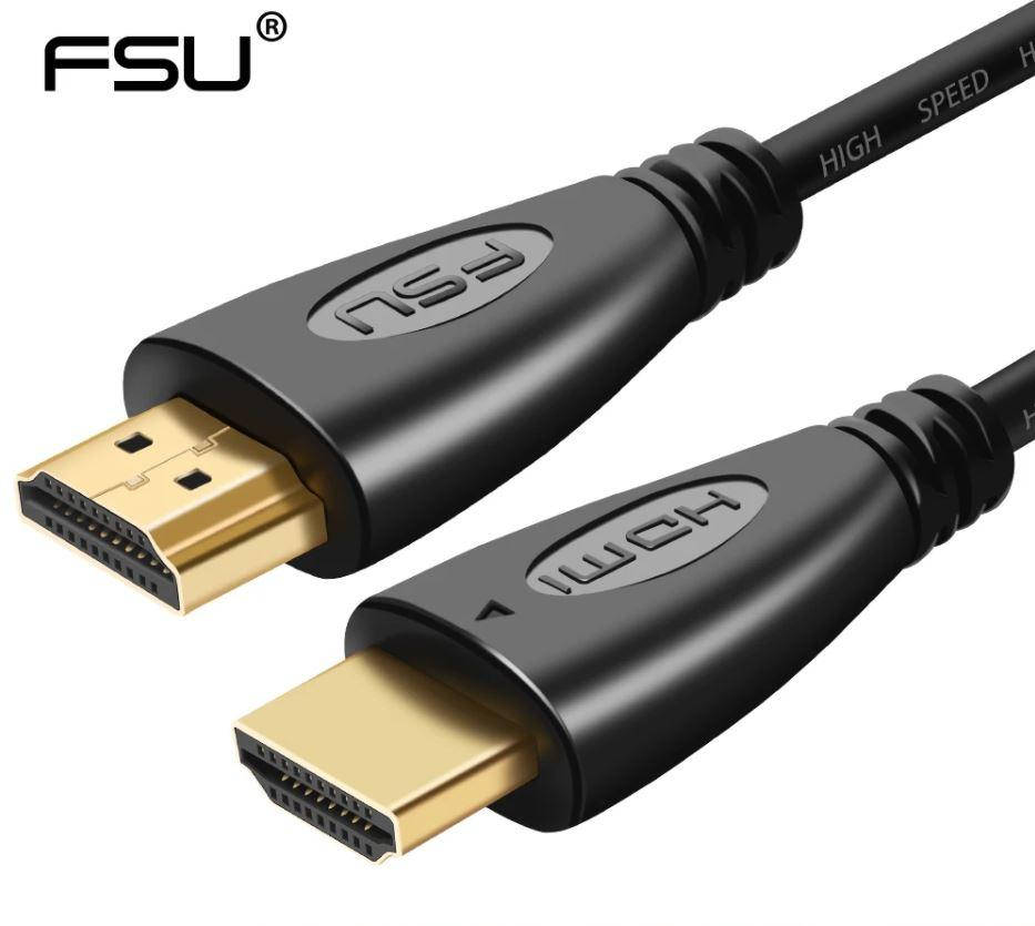 

Кабель HDMI на HDMI V1.4 2 метра FSU 1080p, Черный