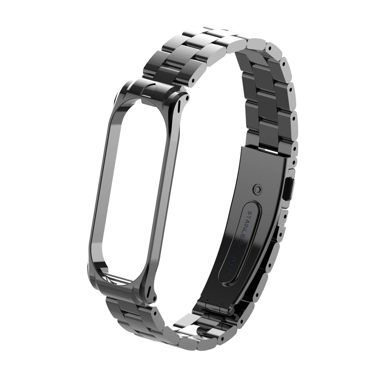 

Ремешок для фитнес браслета Xiaomi Mi Band 3 и 4 Bead design Black