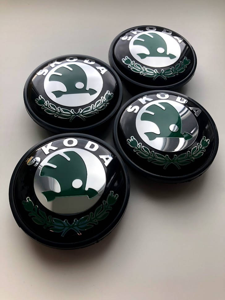 

Ковпачки в Диски Шкода 65mm 3B7 601 171 зелені