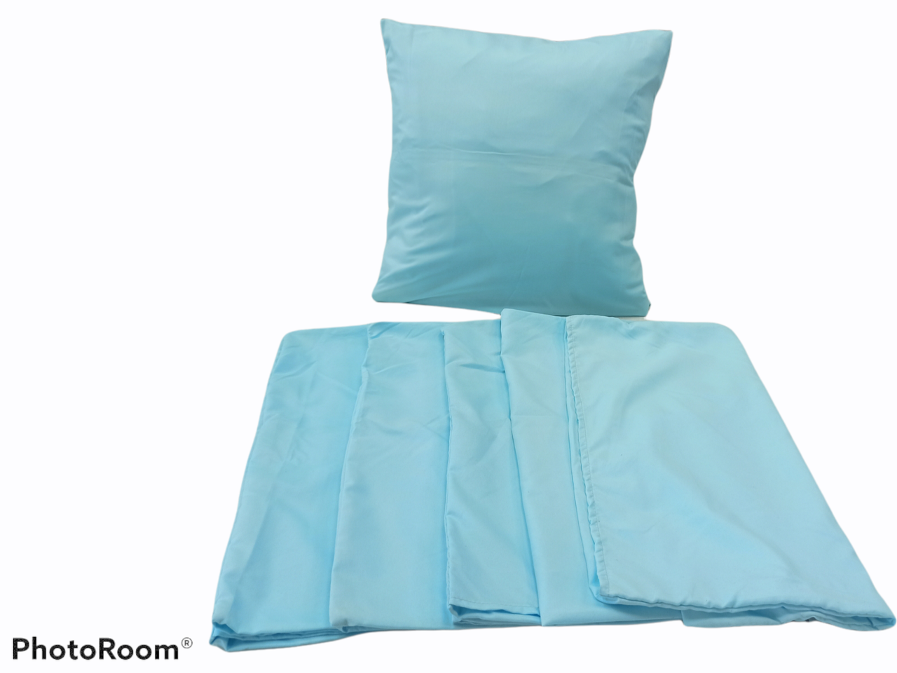 

Наволочка 40x40 см голубая Домикус, Голубой