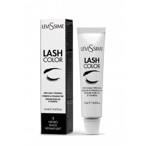 

Краска для бровей и ресниц Levissime Lash Color, цвет 1 черный 15 мл