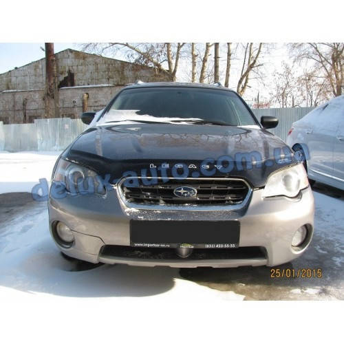 

Мухобойка на капот Subaru Legacy IV Outback 2003-2009 Дефлектор капота на Субару Легаси III Аутбек 4 2003-2009