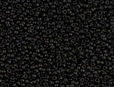 

Мiyuki 15/0 круглий 0401F Black Matted